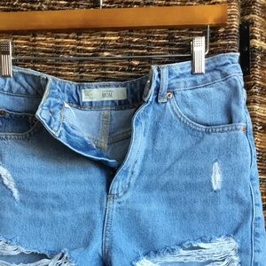 Topshop  Moto jean shorts